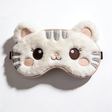Fluffy Plush Cat Shaped Sleep Eye Mask