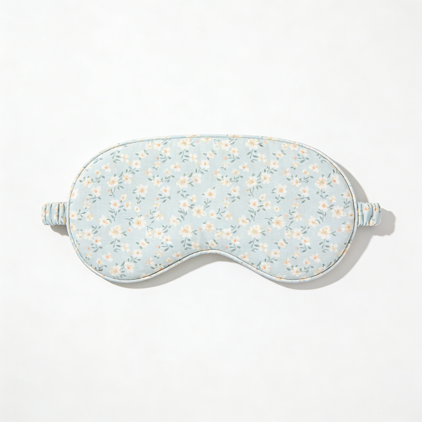 Light Blue Ditsy Floral Cotton Eye Mask