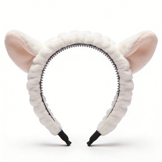 Lamb Ear Plush Spa Headband
