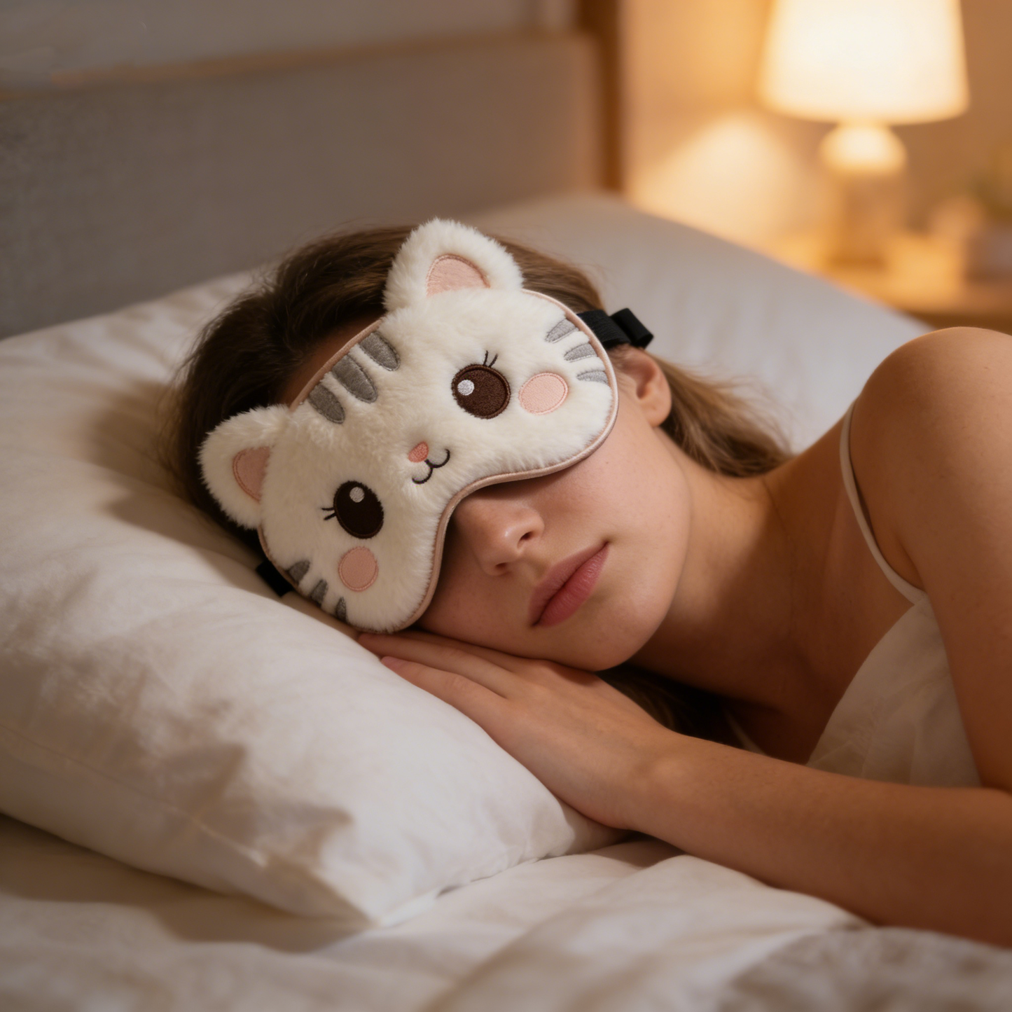 Fluffy Plush Cat Shaped Sleep Eye Mask