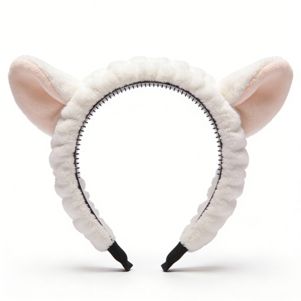 Lamb Ear Plush Spa Headband