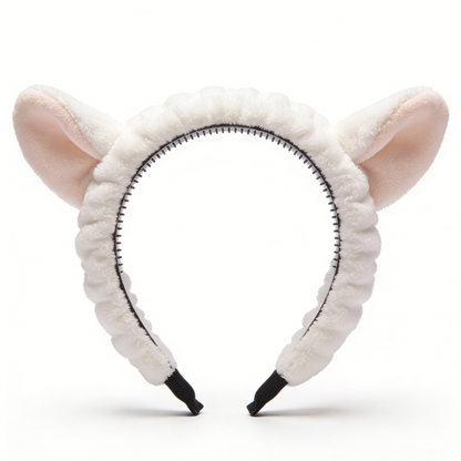 Lamb Ear Plush Spa Headband