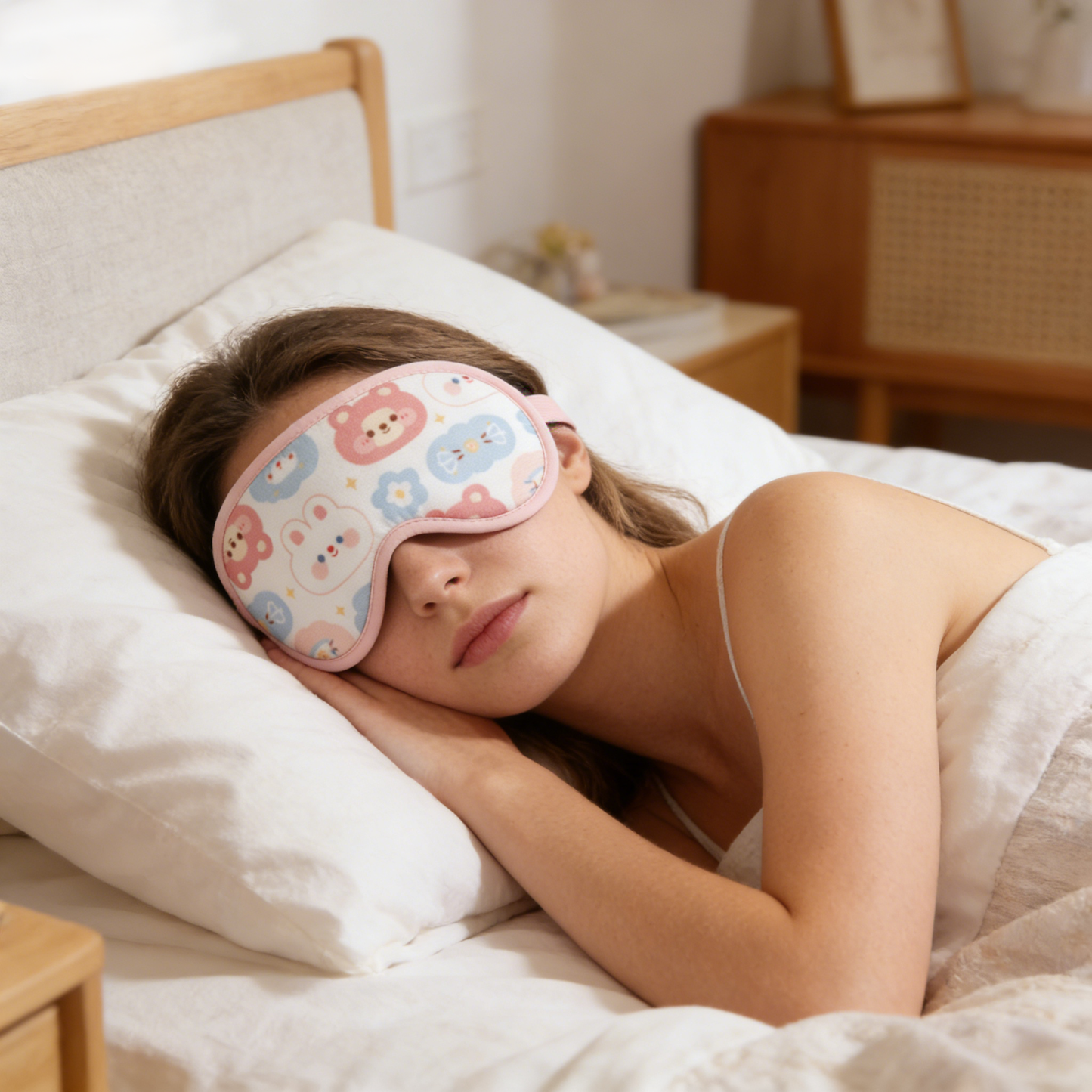 Cute Cartoon Animal Print Sleep Eye Mask