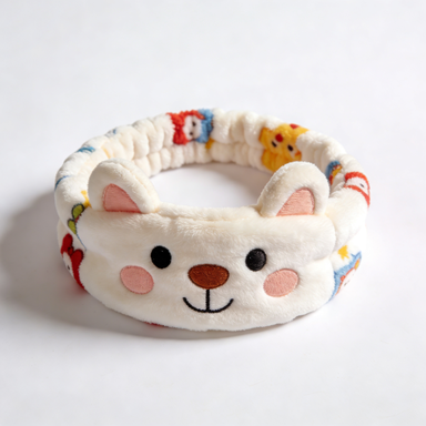 Cute Cartoon Bear Plush Spa Headband